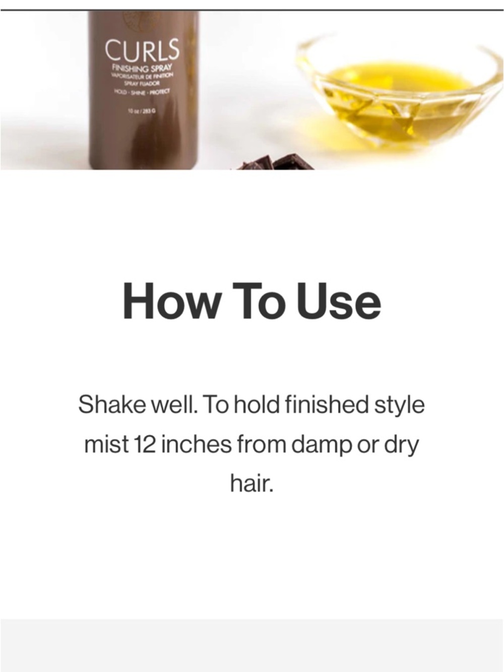 Curls Finishing Spray — 2 OZ - Picture 4 of 8